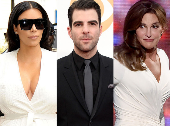 Zachary Quinto, Caitlyn Jenner, Kim Kardashian Zachary Quinto, Caitlyn Jenner, Kim Kardashian